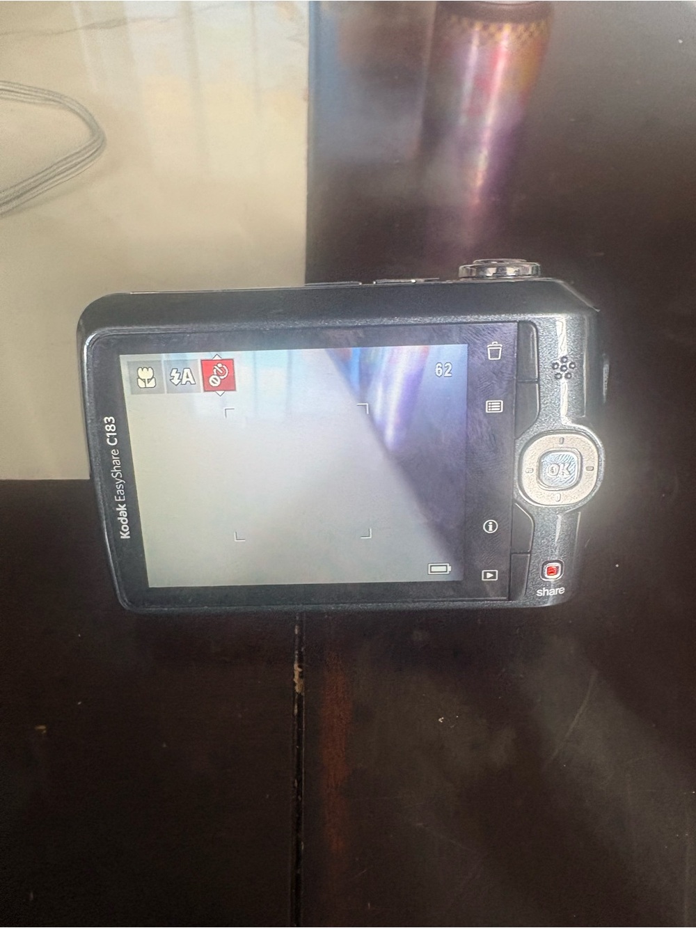 Kodak Black Compact Digital Camera with Silver Lens Ring - Picture 3 of 4